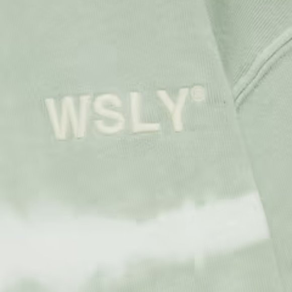 WSLY - The Ecosoft oversized tie-dyed organic cotton-blend fleece hoodie NWOT - Picture 3 of 6